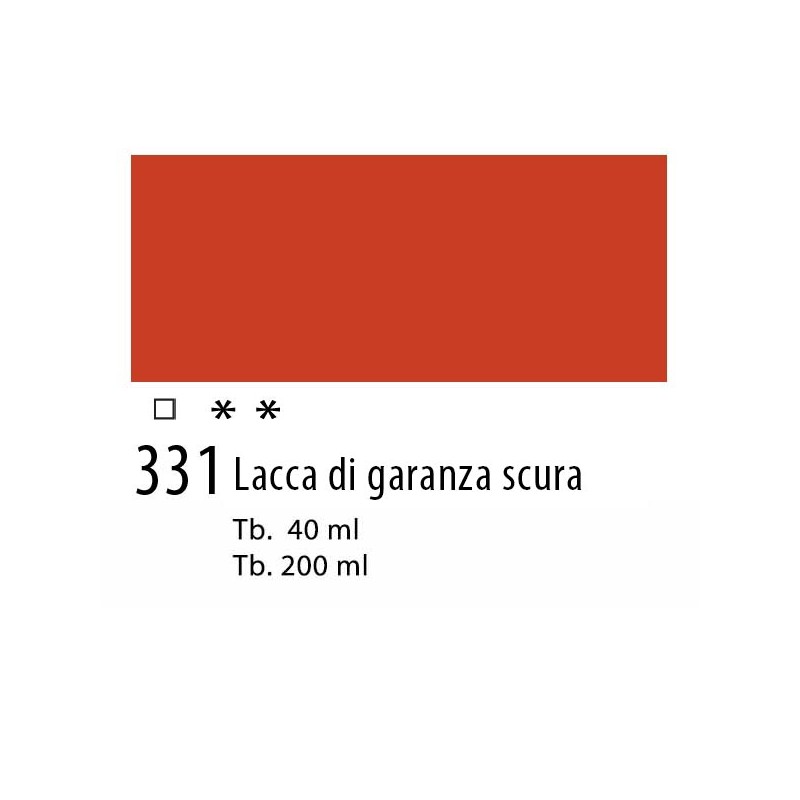 331 - Talens Olio Van Gogh Lacca di garanza scura