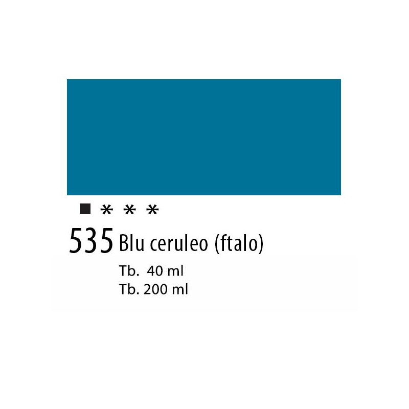 535 - Talens Olio Van Gogh Blu ceruleo ftalo