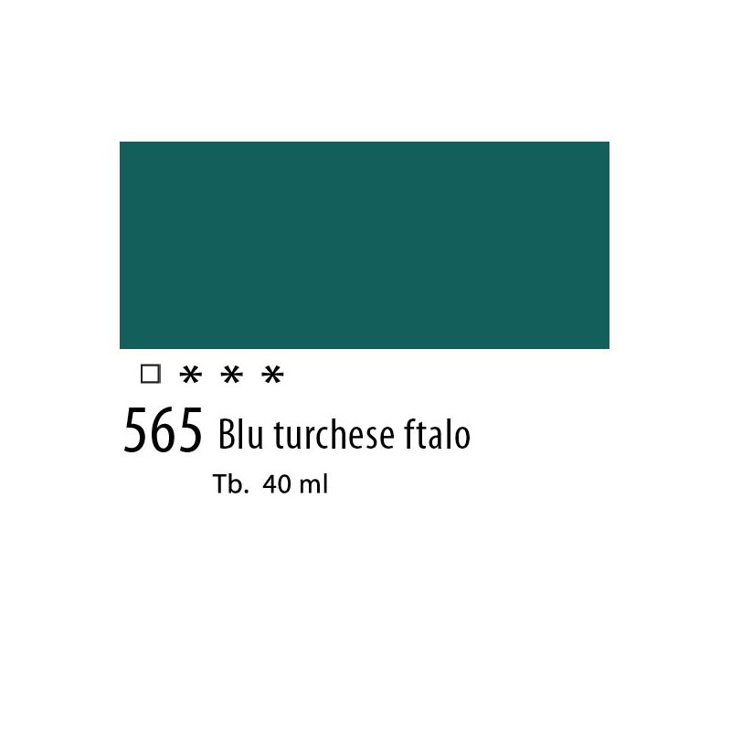 565 - Talens Olio Van Gogh Blu turchese ftalo