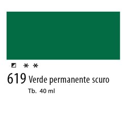 619 - Talens Olio Van Gogh Verde permanente scuro