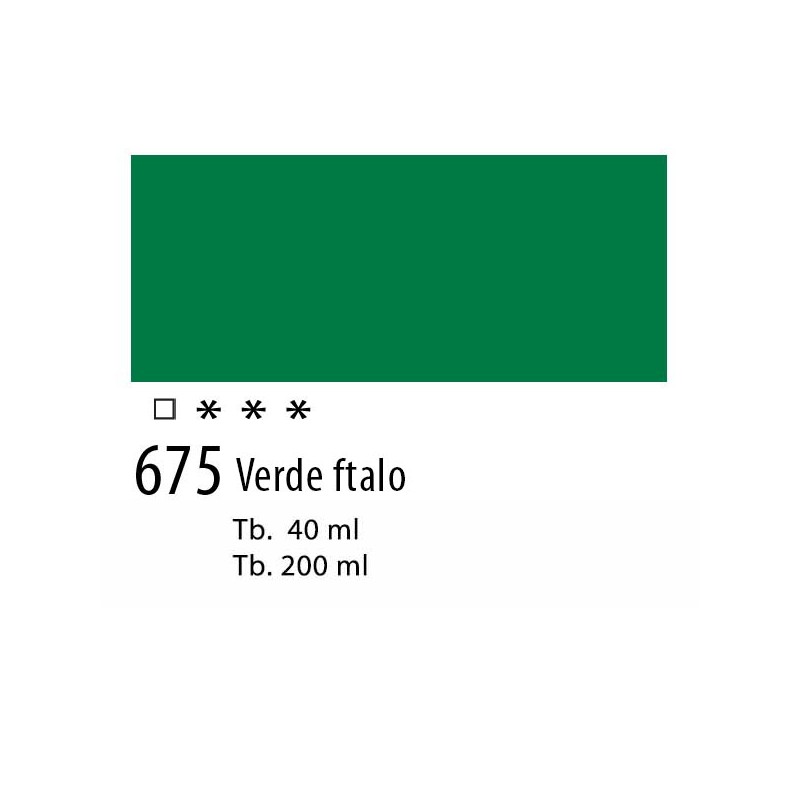 675 - Talens Olio Van Gogh Verde ftalo