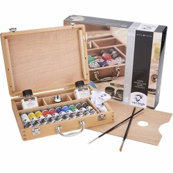 Talens Olio Van Gogh Basic Box Cassetta in legno 10 tubi 40ml