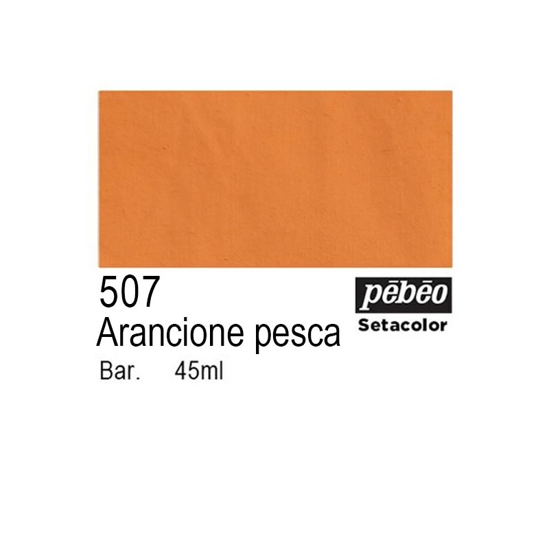 507 - Pebeo Setacolor Opaco Arancione Pesca
