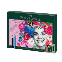 Faber-Castell Pitt Graphite Matt & Polychromos Set 40 pezzi