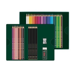 Faber-Castell Pitt Graphite Matt & Polychromos Set 40 pezzi dettaglio