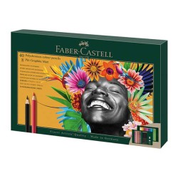 Faber-Castell Pitt Graphite Matt & Polychromos Set 50 pezzi