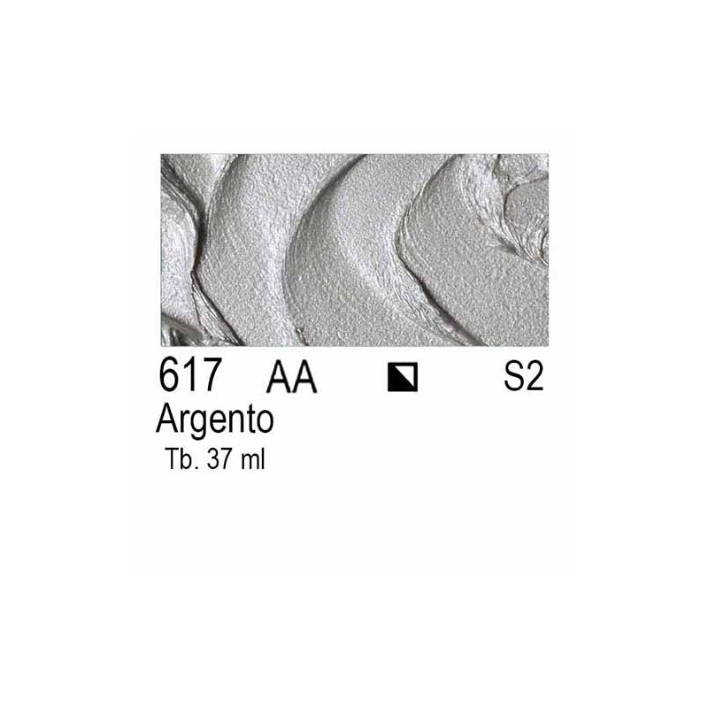 617 - Winsor & Newton Olio Winton Argento