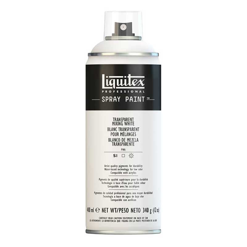 430 - Liquitex Acrilico Spray Paint Bianco Trasparente per Mescolanze