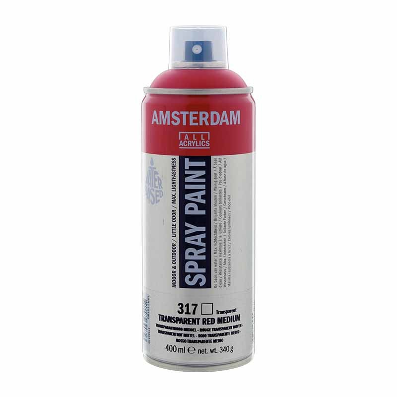 317 - Talens Amsterdam Spray Paint Rosso Transparente Medio