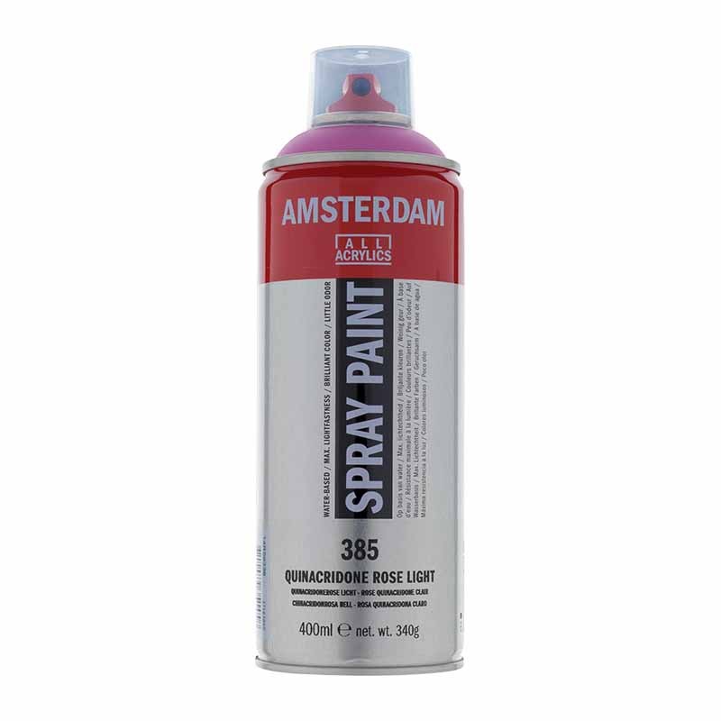 385 - Talens Amsterdam Spray Paint Rosa Quinacridone Chiaro