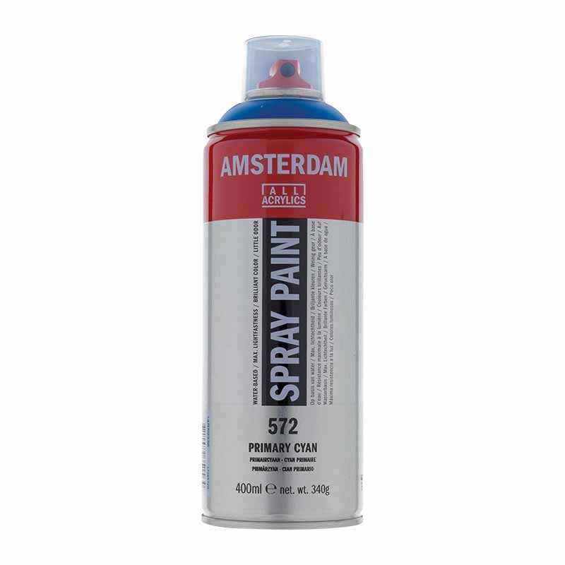 572 - Talens Amsterdam Spray Paint Blu Cyan Primario