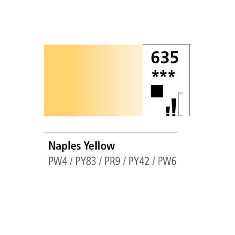 635 - Daler Rowney Olio Georgian Giallo di Napoli