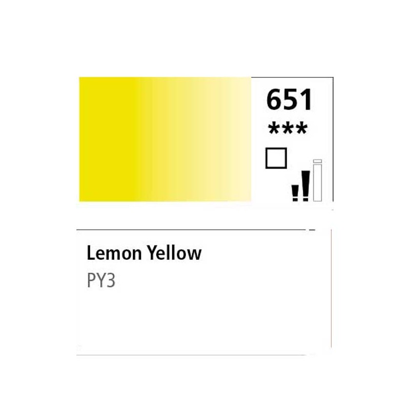 651 - Daler Rowney Olio Georgian Giallo Limone