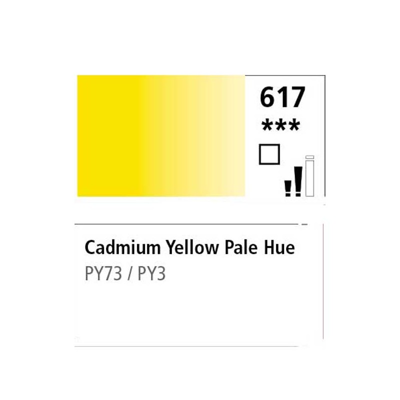 617 - Daler Rowney Olio Georgian Giallo di Cadmio Chiaro Imitazione