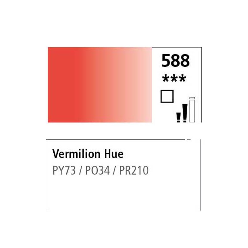 588 - Daler Rowney Olio Georgian Vermiglione Imitazione