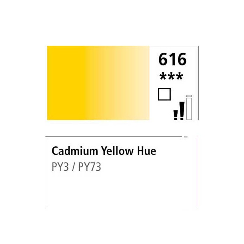 616 - Daler Rowney Olio Georgian Giallo di Cadmio Imitazione