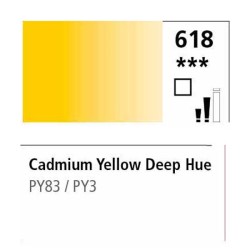 618 - Daler Rowney Olio Georgian Giallo di Cadmio Scuro Imitazione