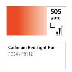 505 - Daler Rowney Olio Georgian Rosso di Cadmio Chiaro Imitazione