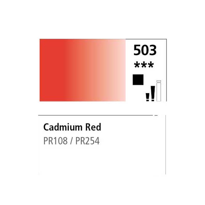 503 - Daler Rowney Olio Georgian Rosso di Cadmio