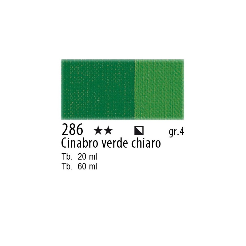 286 - Maimeri Olio Artisti Cinabro verde chiaro