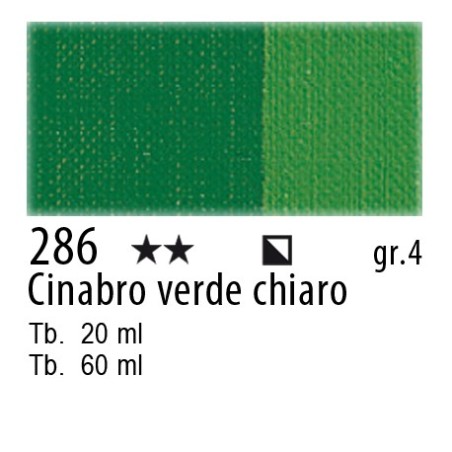 286 - Maimeri Olio Artisti Cinabro verde chiaro