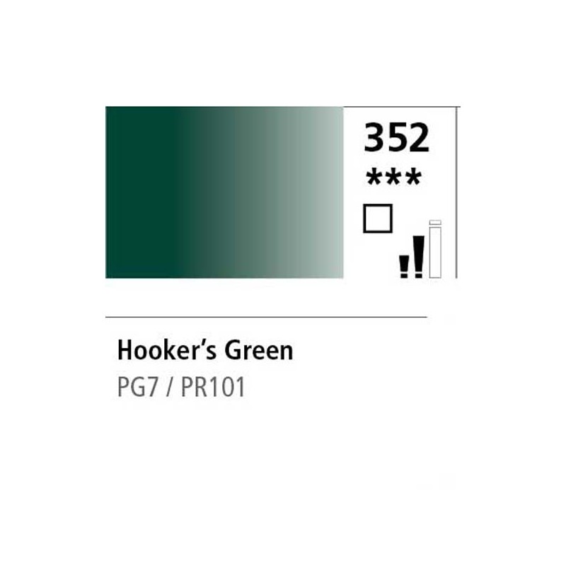 352 - Daler Rowney Olio Georgian Verde Hooker