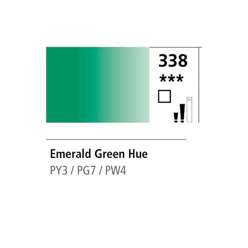 338 - Daler Rowney Olio Georgian Verde Smeraldo Imitazione