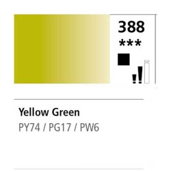 388 - Daler Rowney Olio Georgian Verde Giallastro
