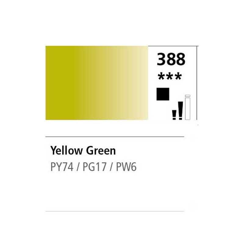 388 - Daler Rowney Olio Georgian Verde Giallastro