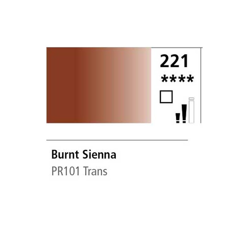 221 - Daler Rowney Olio Georgian Terra di Siena Bruciata
