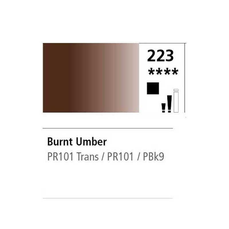 223 - Daler Rowney Olio Georgian Terra Ombra Bruciata