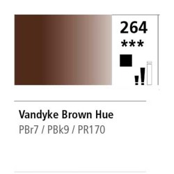 264 - Daler Rowney Olio Georgian Marrone Van Dyck Imitazione