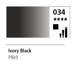 034 - Daler Rowney Olio Georgian Nero d'Avorio