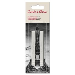 Conté à Paris Set 2 Carré per Schizzo Bianco