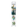Set 5 Pennelli Assortiti Da Vinci Nova in Pelo Sintetico 50° Anniversario, manico corto