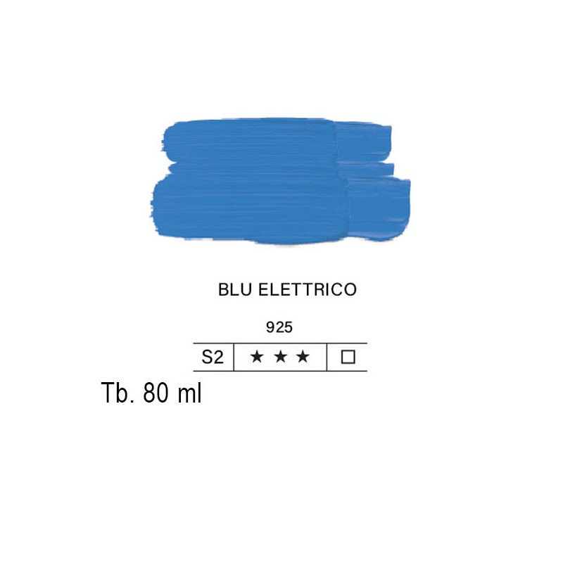 925 - Lefranc acrilico fine fluo blu elettrico