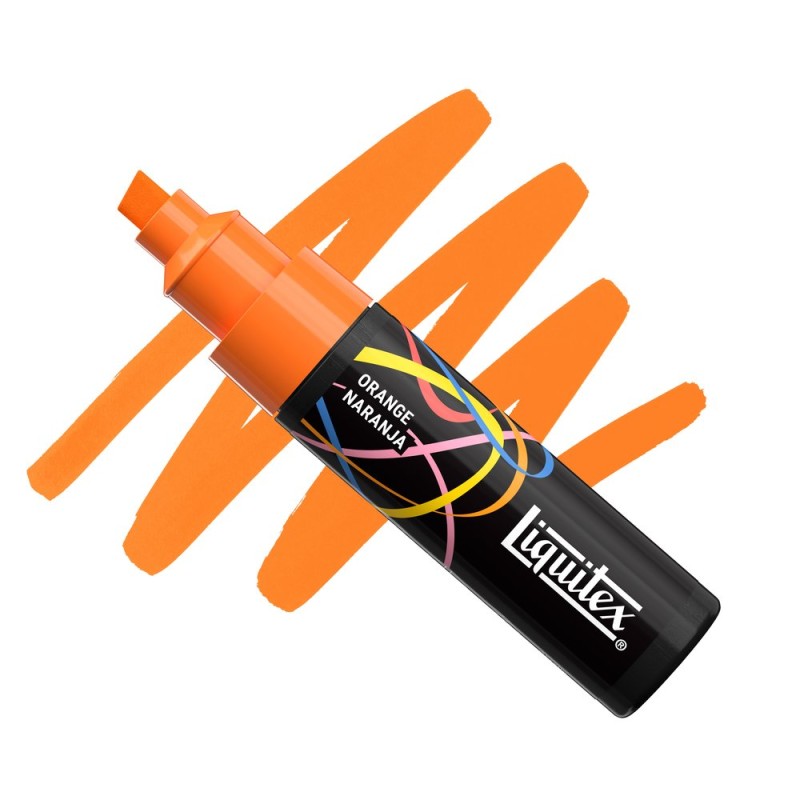 018 - Liquitex Marker Arancione Punta a Scalpello 8mm