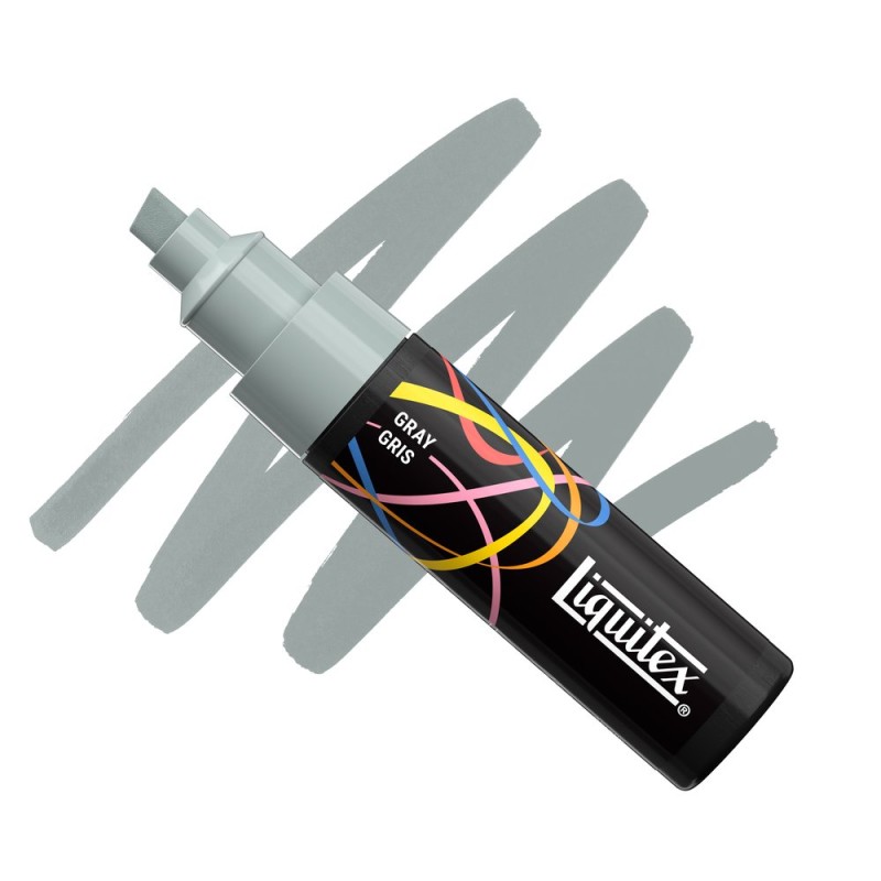 074 - Liquitex Marker Grigio Punta a Scalpello 8mm
