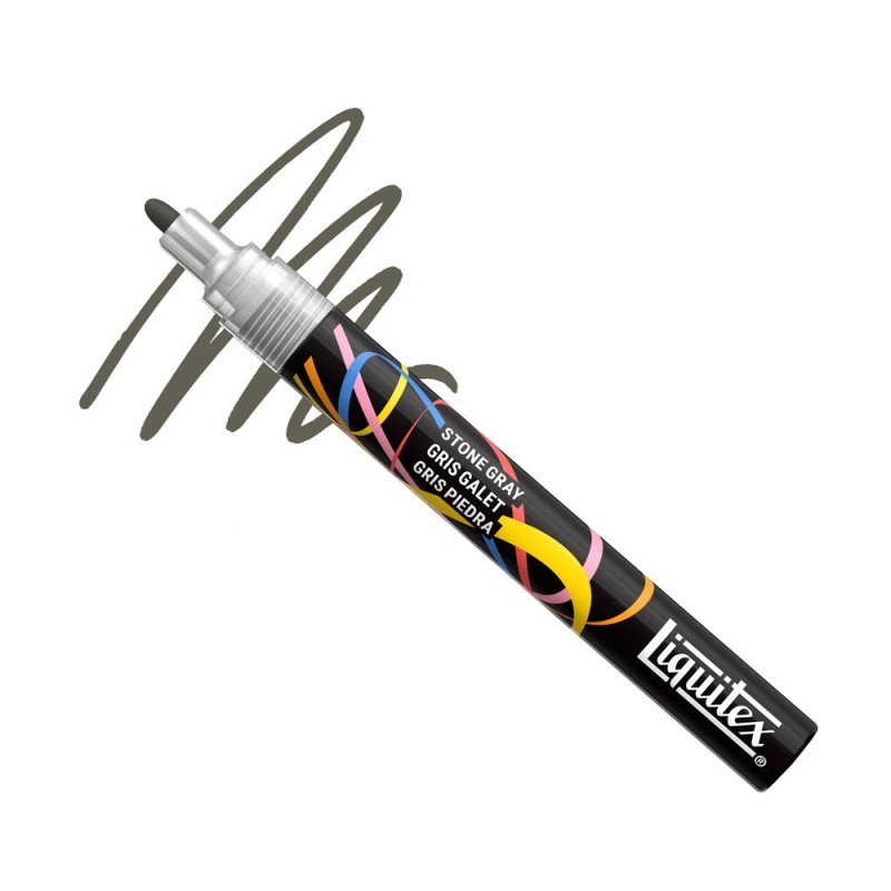 041 - Liquitex Marker Grigio Pietra Punta Tonda 2mm