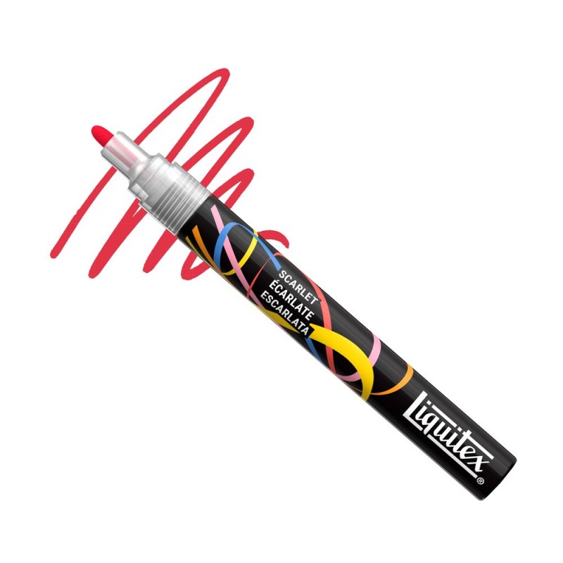 905 - Liquitex Marker Scarlatto Punta Tonda 2mm