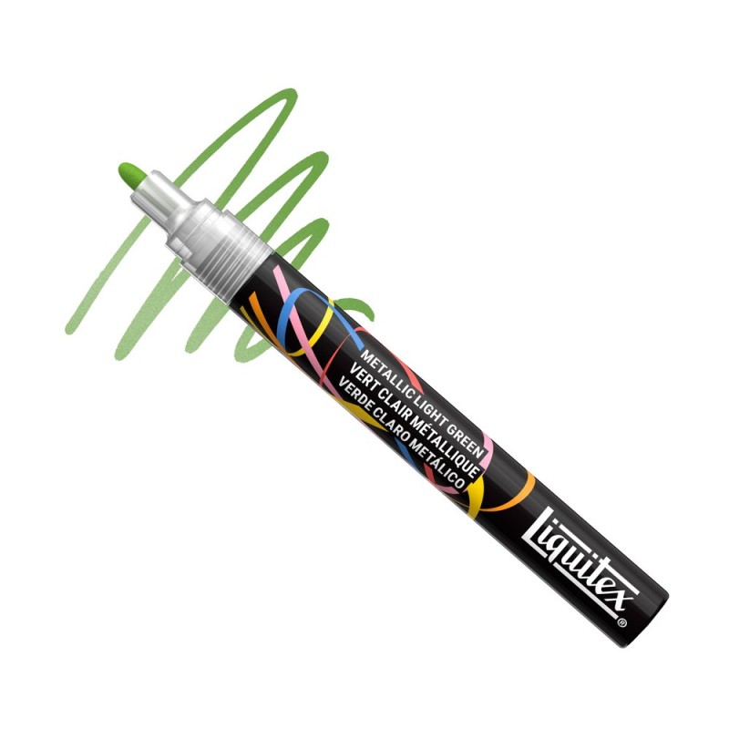 071 - Liquitex Marker Metallico Verde Chiaro Punta Tonda 2mm
