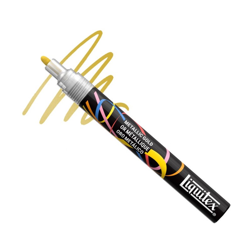 058 - Liquitex Marker Metallico Oro Punta Tonda 2mm