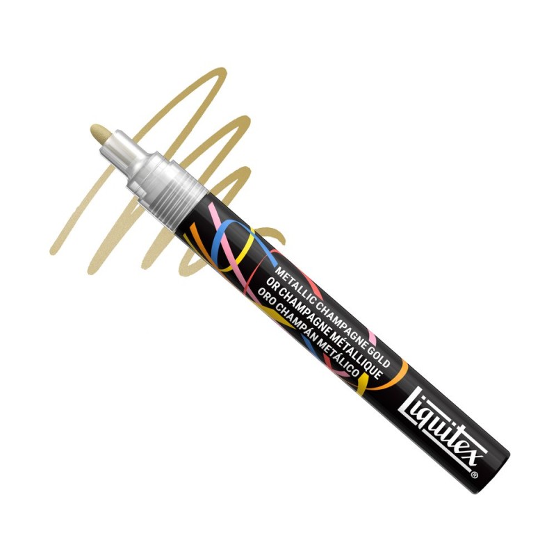 059 - Liquitex Marker Metallico Oro Champagne Punta Tonda 2mm