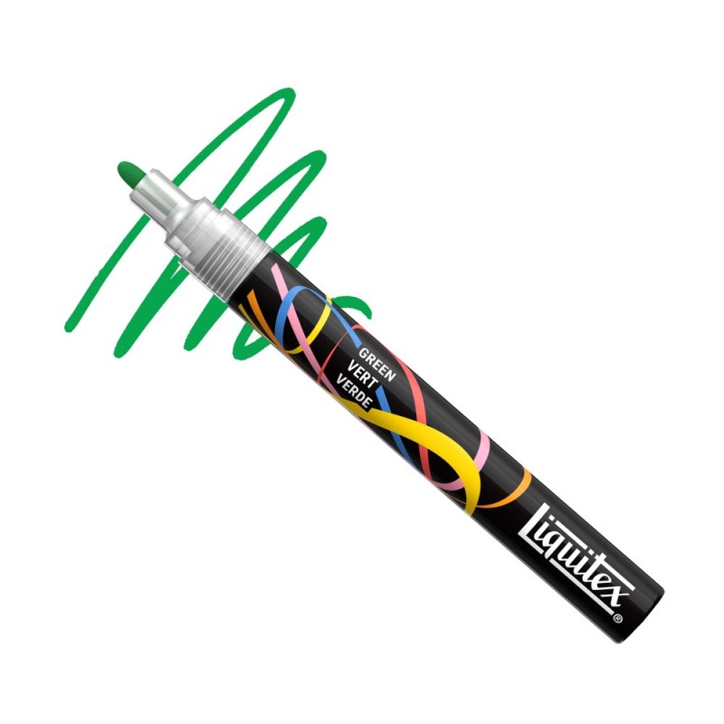 011 - Liquitex Marker Verde Punta Tonda 2mm