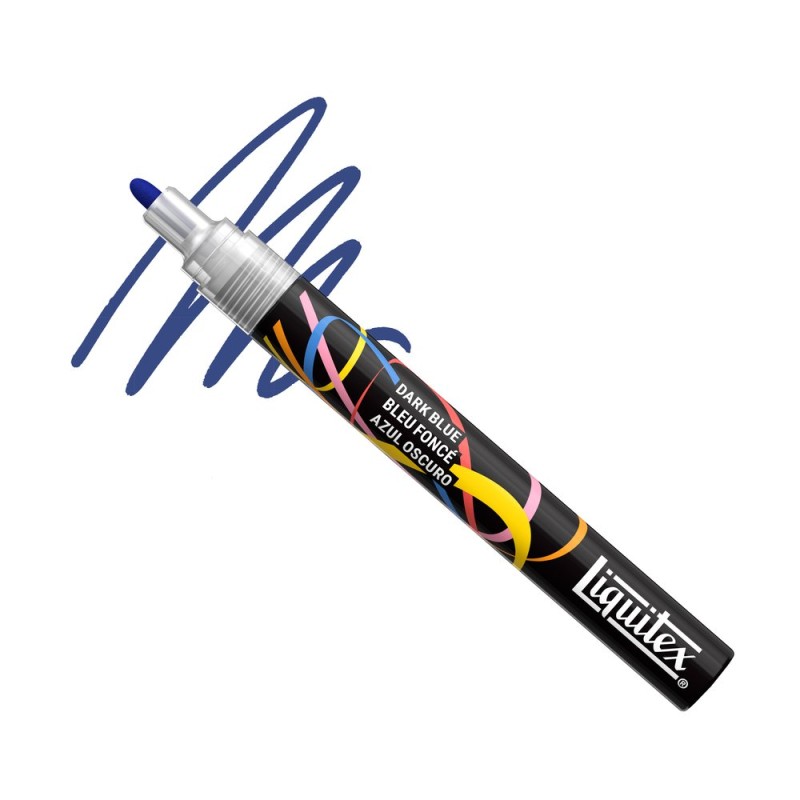 039 - Liquitex Marker Blu Scuro Punta Tonda 2mm