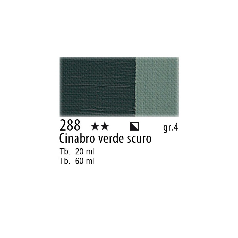 288 - Maimeri Olio Artisti Cinabro verde scuro