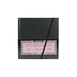 Arches Art Journal Acquerello, Bianco, 24 Fogli, Grana Satinata, 185gr/mq Quadrato