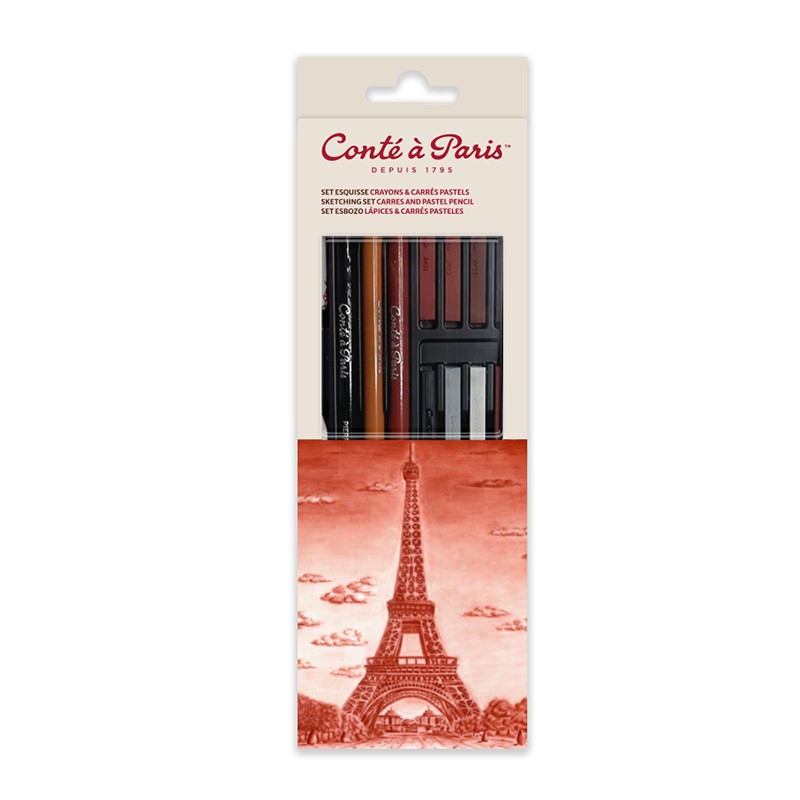 Conté à Paris Sketching Set Studio Carré e Matite