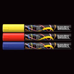 Liquitex Marker Set Primari 3 pennarelli Punta Tonda 2mm dettaglio