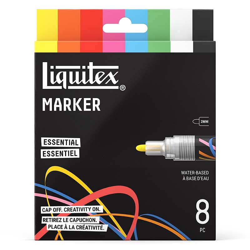 Liquitex Marker Set Essential 8 pennarelli Punta Tonda 2mm